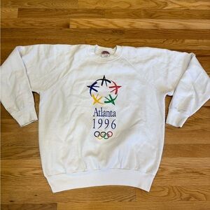 Vintage 1996 Atlanta Olympic White Crewneck Sweater